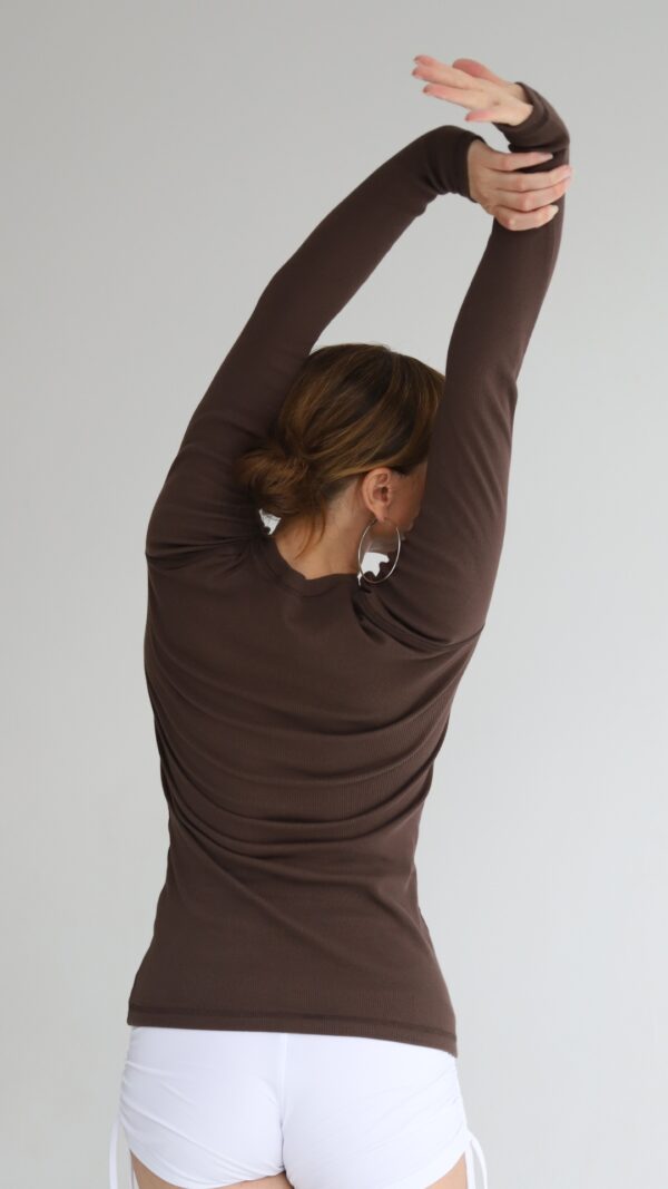 longsleeve tight chocolate - Image 3