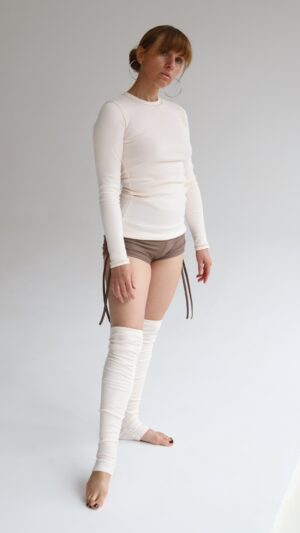 longsleeve tight champagne - M